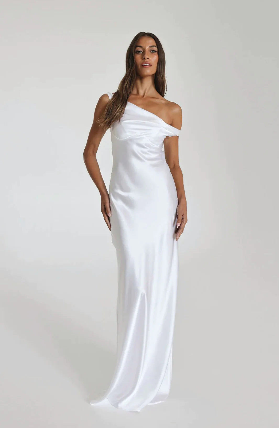 NATALIE ROLT WHITE MONIKA GOWN IN WHITE