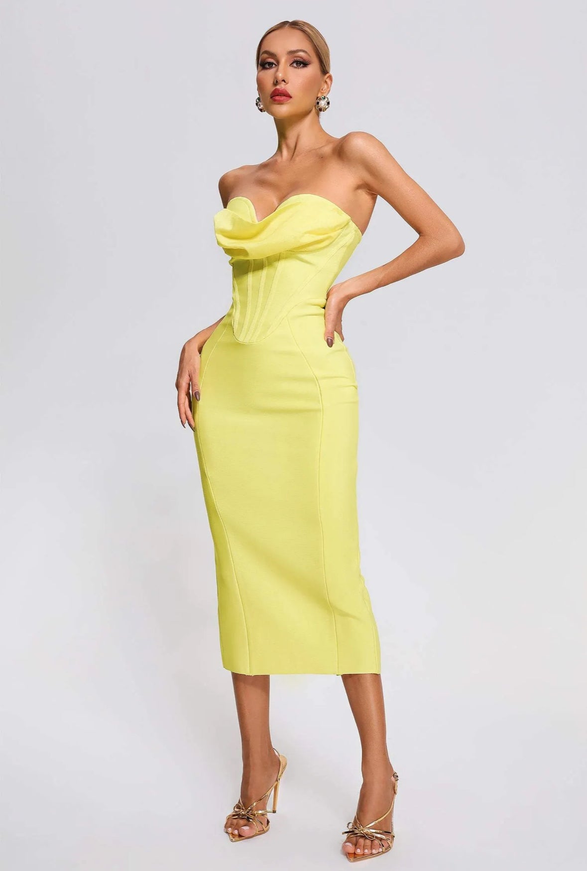 Closet strapless outlet dress