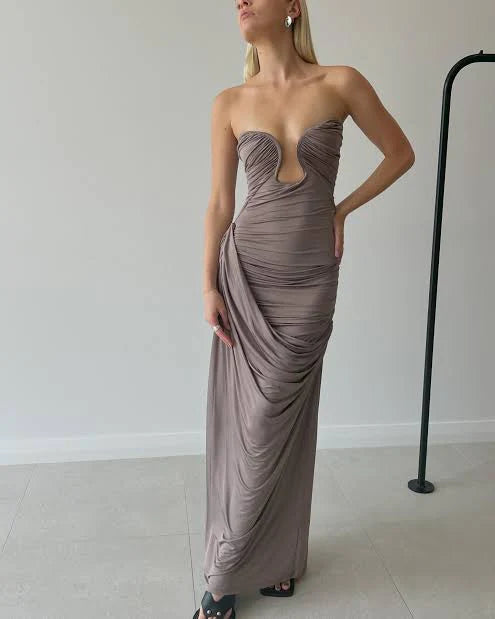 Paris Georgia Val Gown Concrete