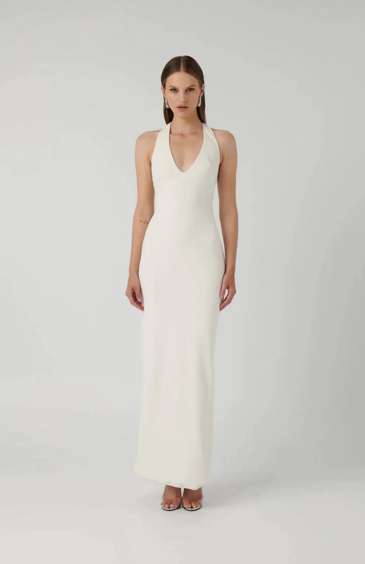 EFFIE KATS WHITE EIZA GOWN IN WHITE