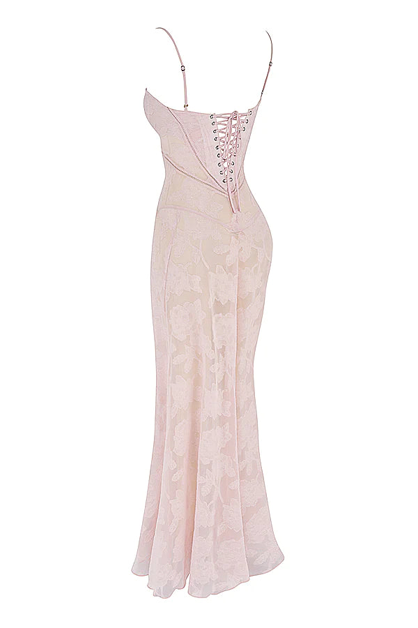 House of Cb Seren Maxi Gown Pink