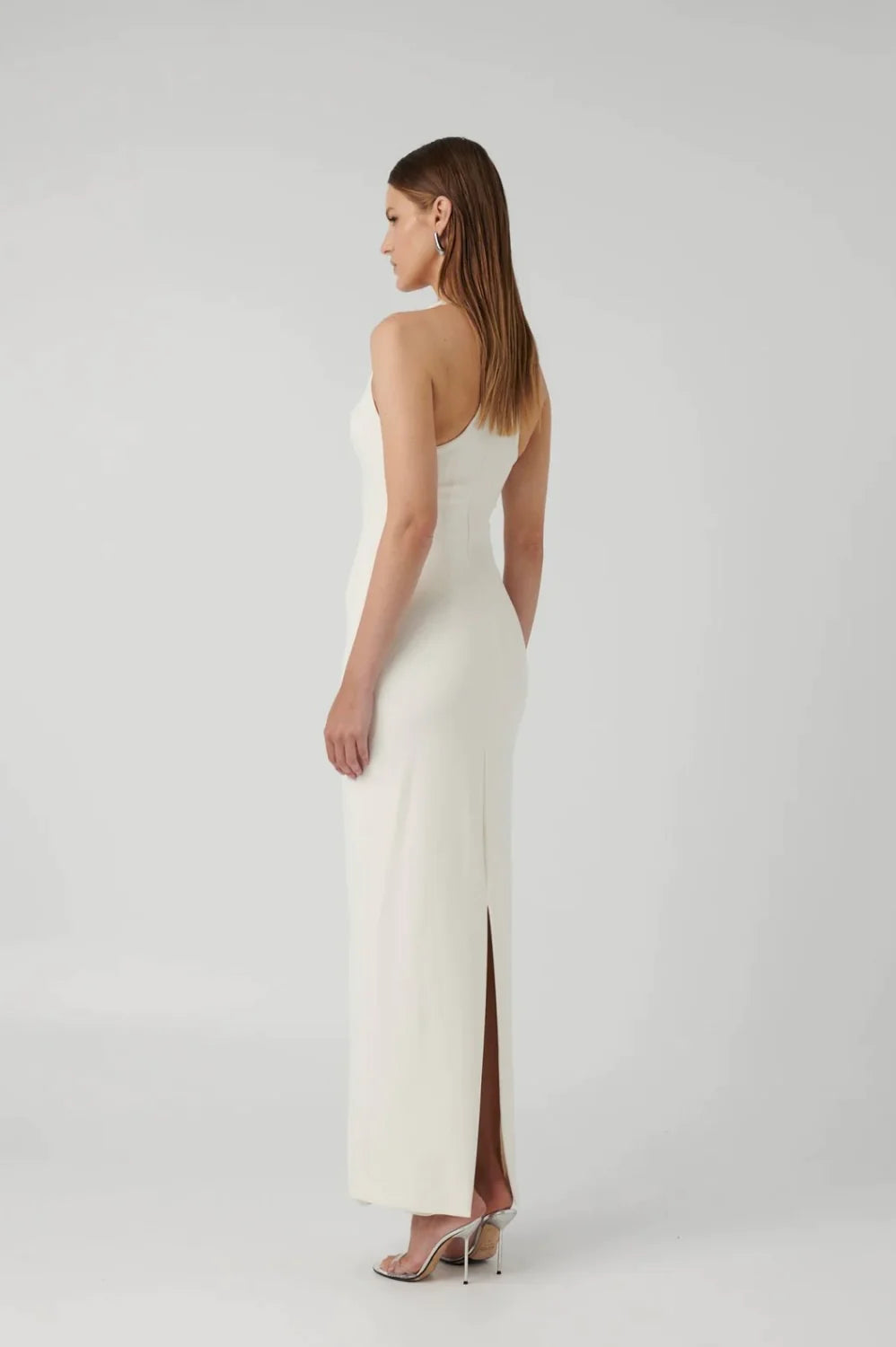 EFFIE KATS WHITE EIZA GOWN IN WHITE