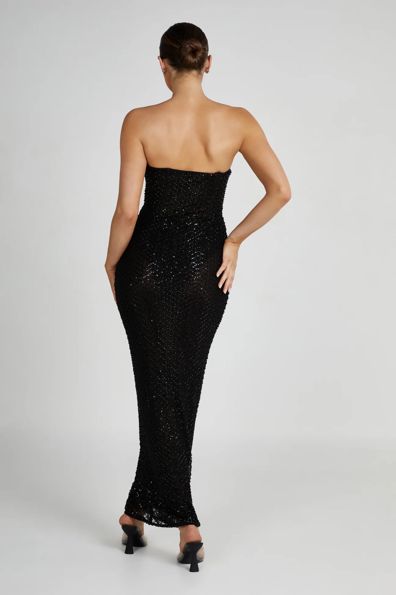 Meshki Gemma Strapless Sequin Dress