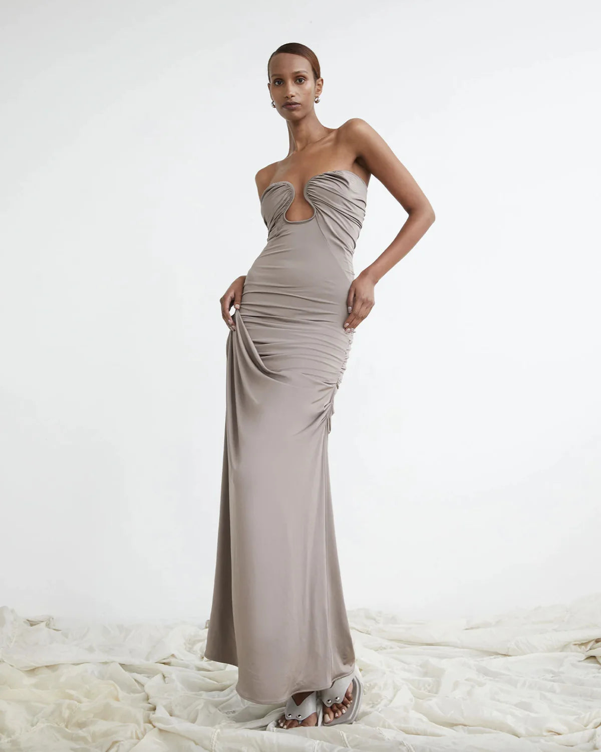 Paris Georgia Val Gown Concrete