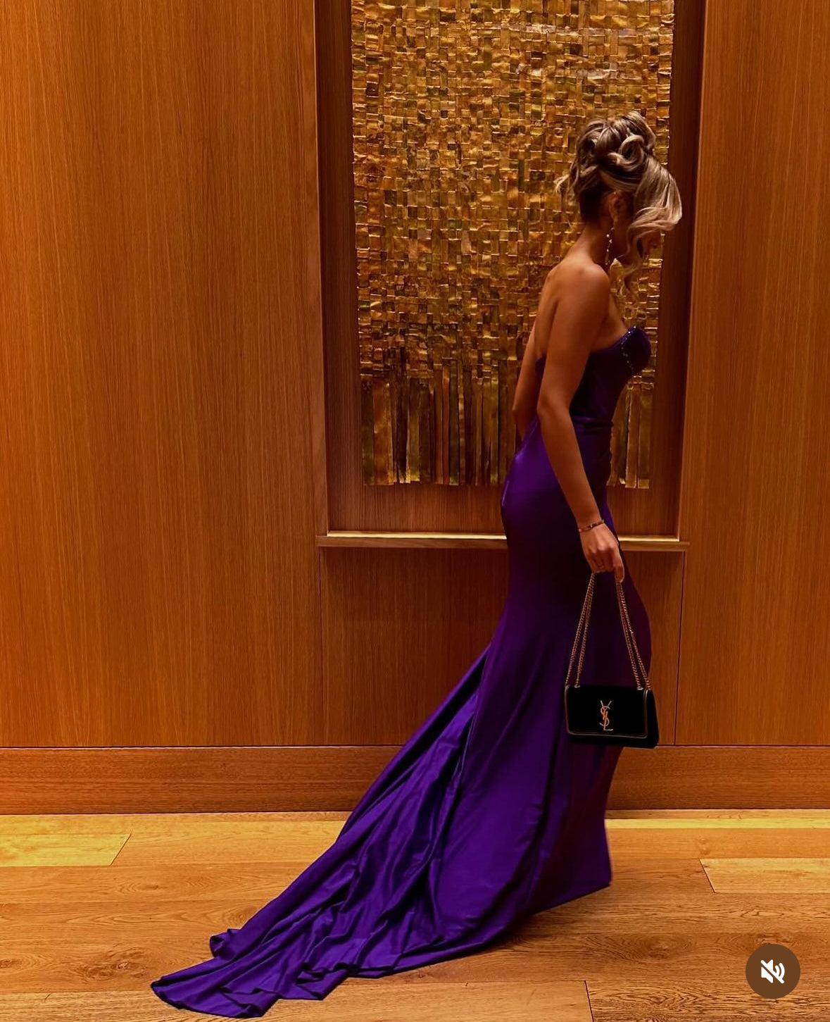Albina Dyla Purple Corset Gown
