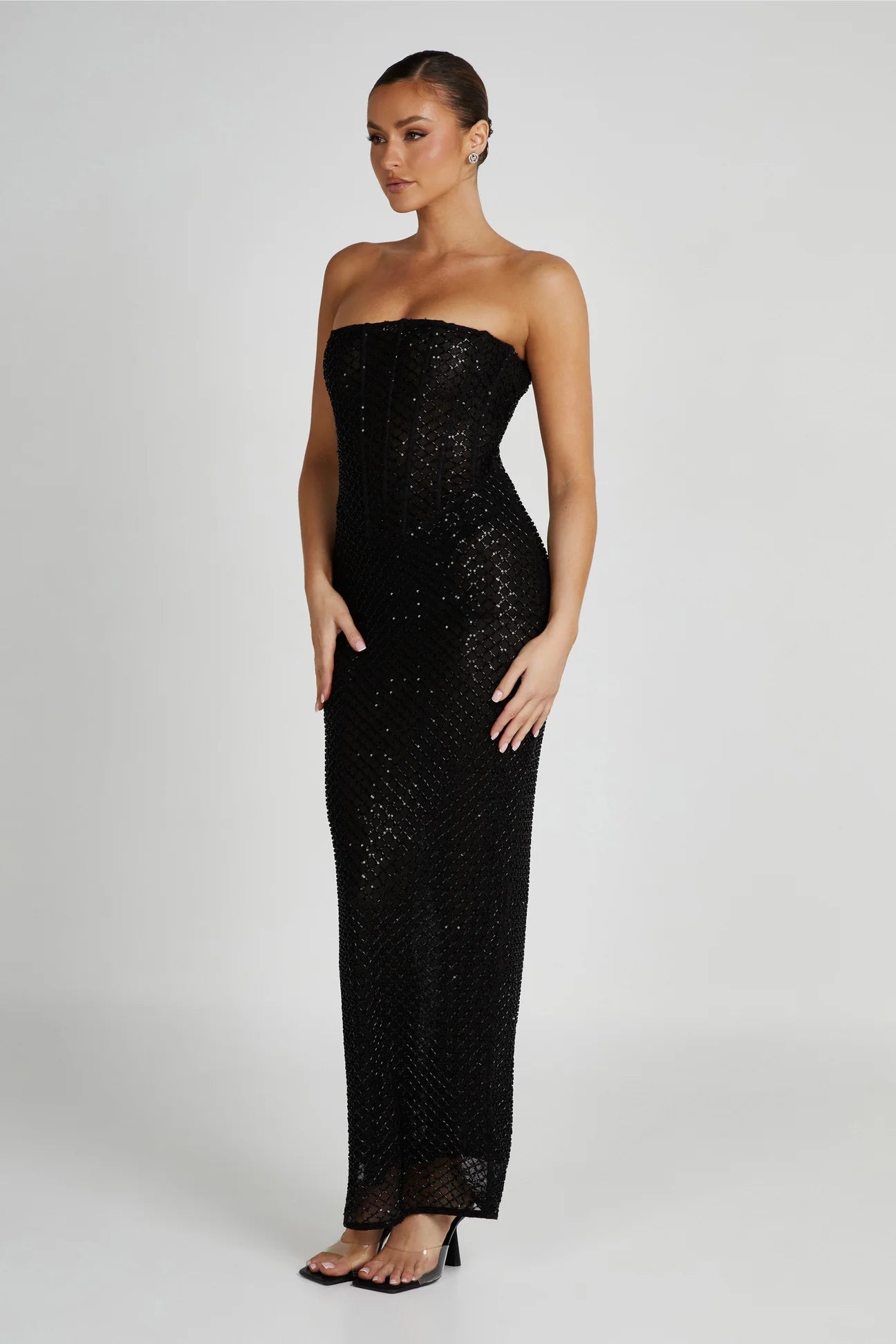 Meshki Gemma Strapless Sequin Dress