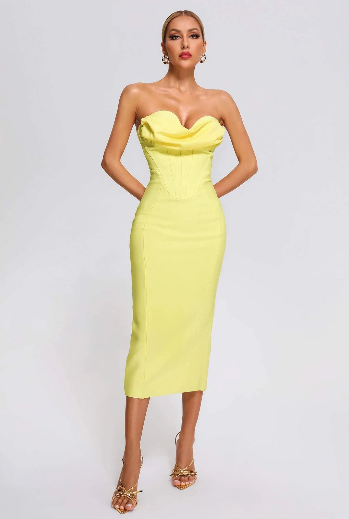 FINAL SALE - Bellabarnett Winify Strapless Dress