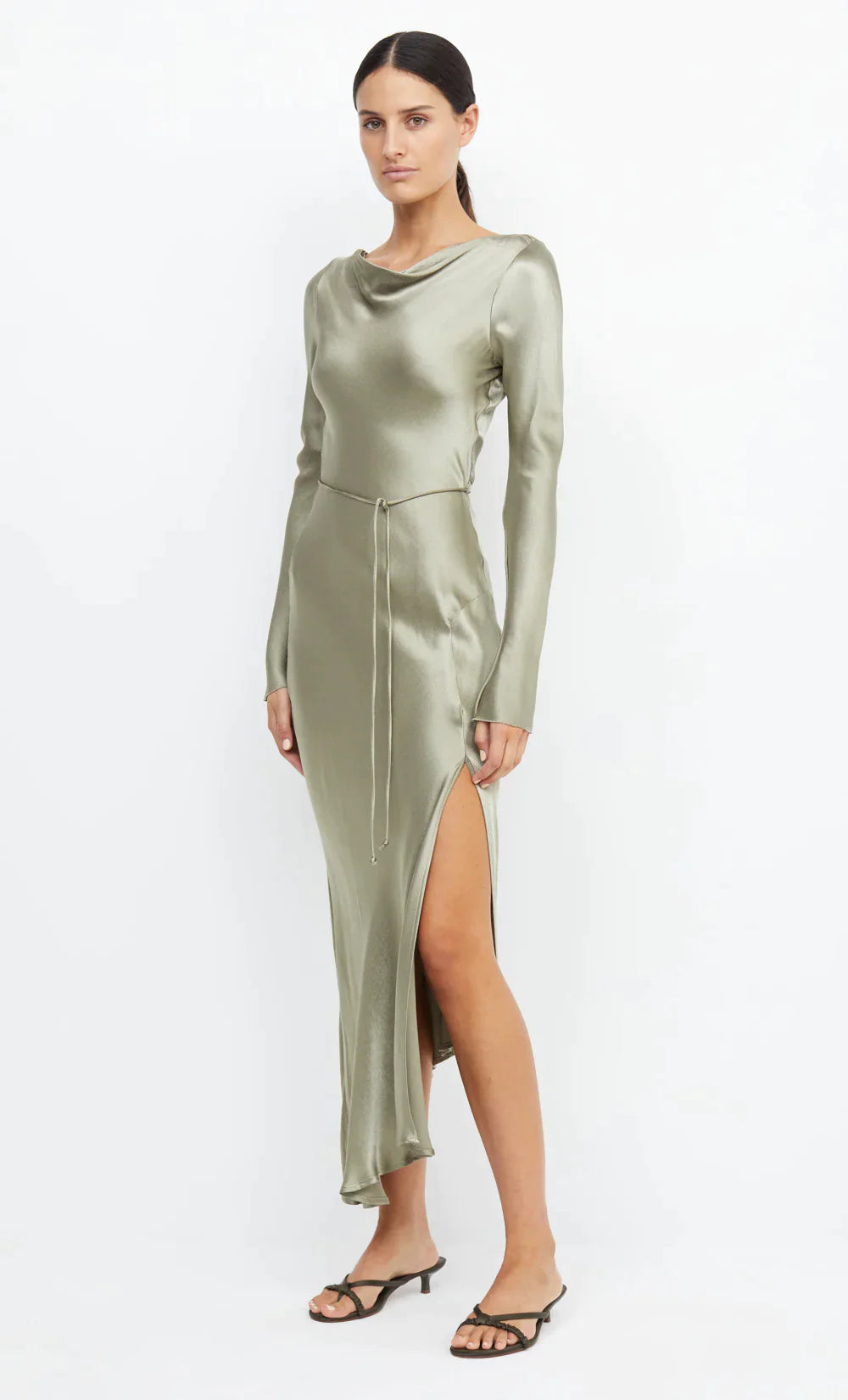 Bec & Bridge ‘Moondance’ long sleeve sage maxi