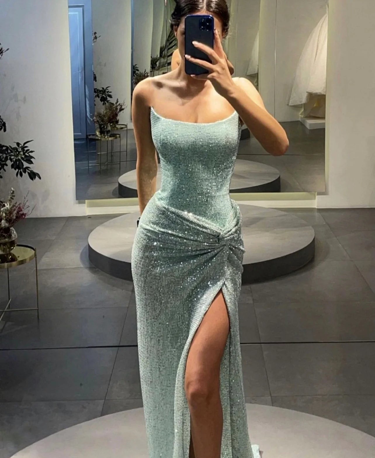 Lia Stublla Chanel gown