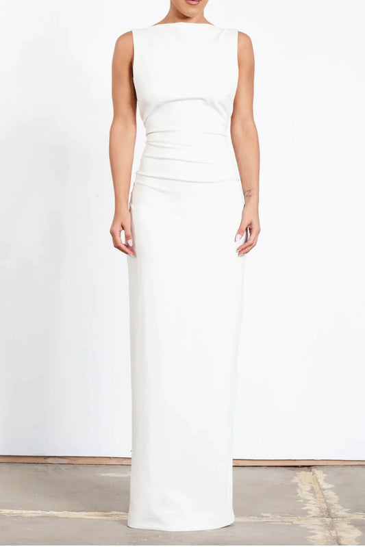 EFFIE KATS WHITE VERONA GOWN IN WHITE