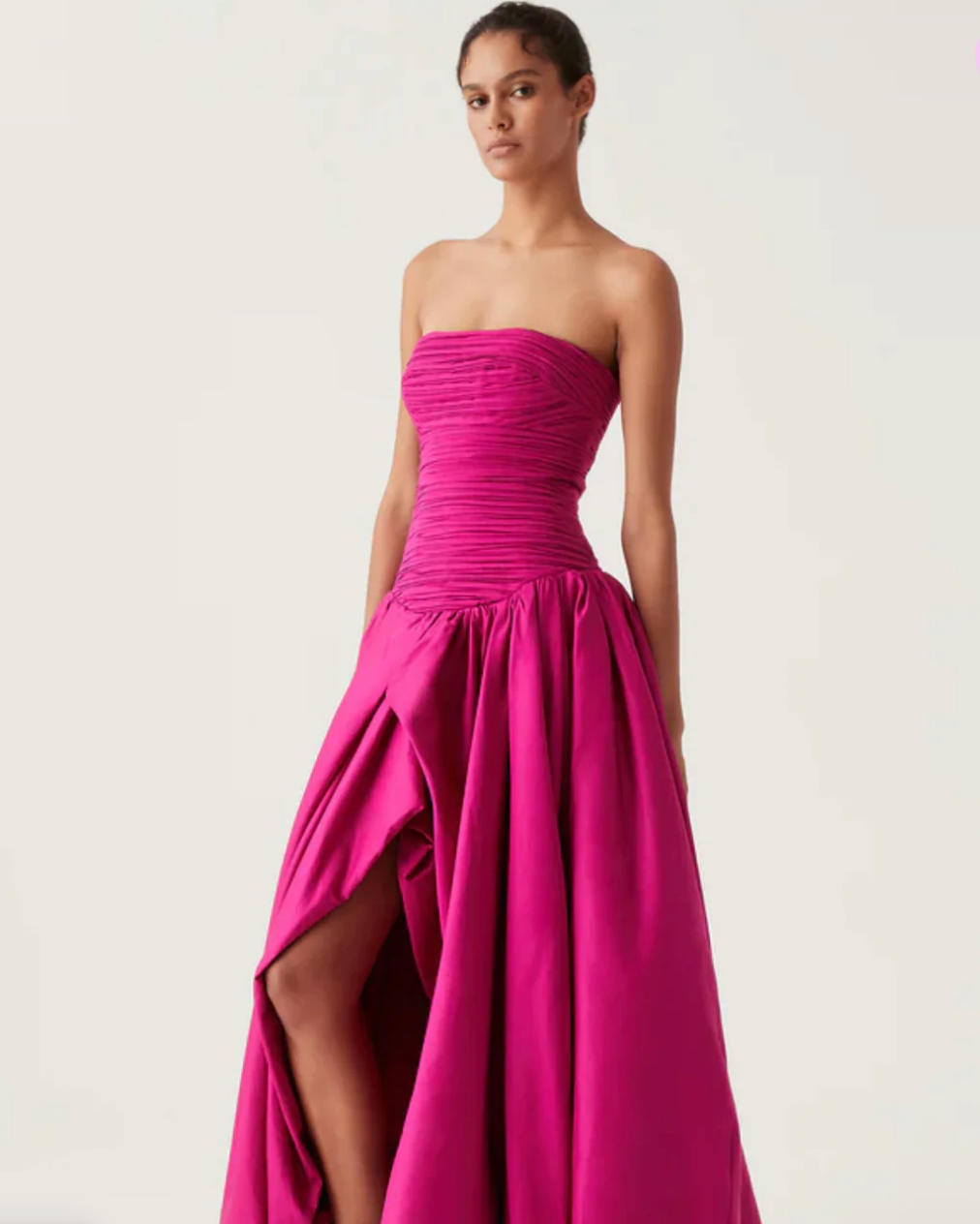 AJE MAGENTA VIOLETTE BUBBLE HEM MAXI