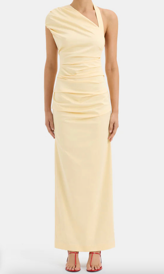 Sir the Label Giacomo Gathered Maxi Yellow