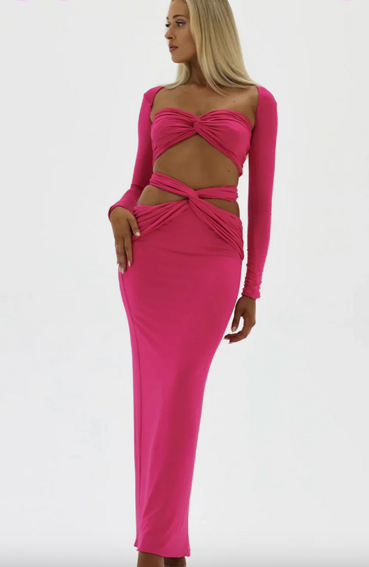 Natalie Rolt Maeve Set Neon Pink