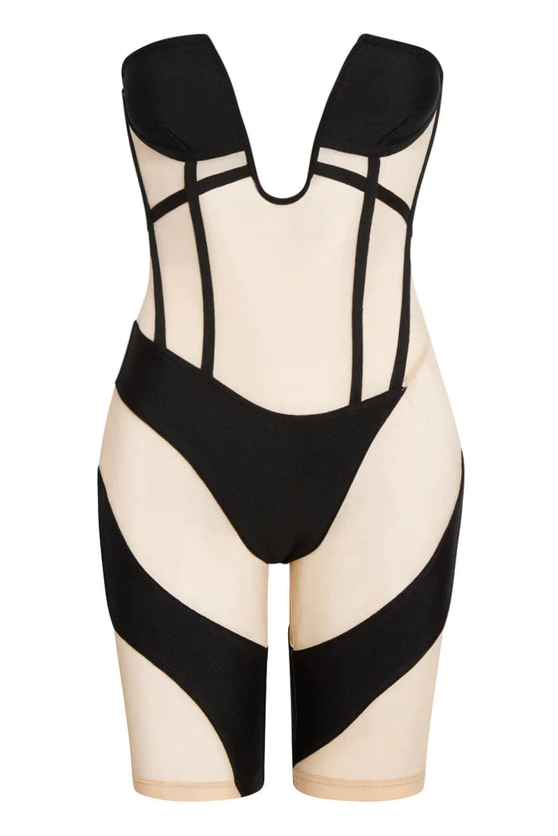 FINAL SALE - Leau Circe Corset Bandage Jumpsuit