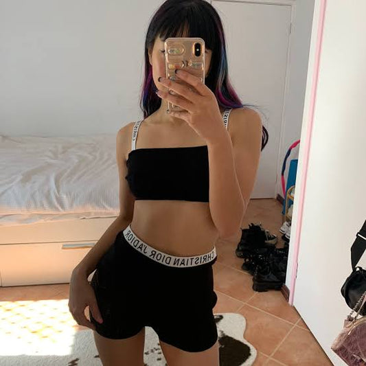 Dior Bralette & High-Waist Set